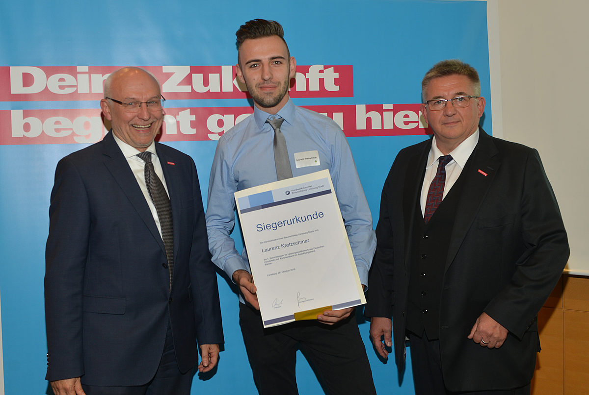 Laurenz Kretzschmar aus Salzgitter ist der beste Bäcker im Kammerbezirk. Er hat seine Ausbildung bei Dirk Grete in Peine absolviert. Laurenz Kretzschmar aus Salzgitter ist der beste Bäcker im Kammerbezirk. Er hat seine Ausbildung bei Dirk Grete in Peine absolviert.