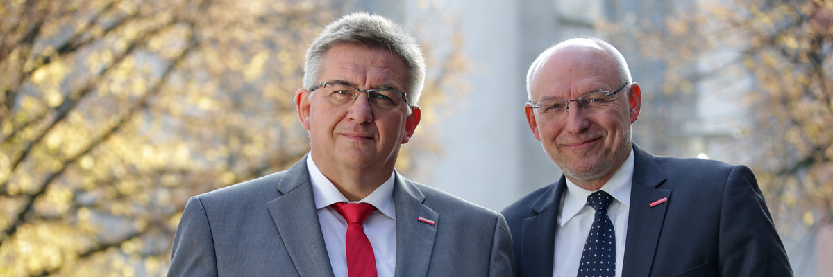 Präsident Detlef Bade und Hauptgeschäftsführer Eckhard Sudmeyer