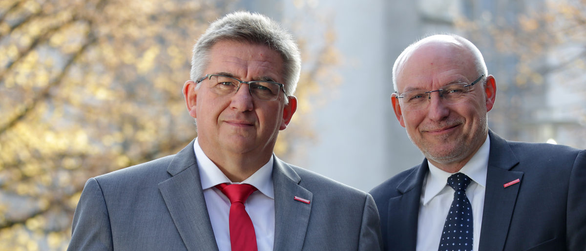 Präsident Detlef Bade und Hauptgeschäftsführer Eckhard Sudmeyer