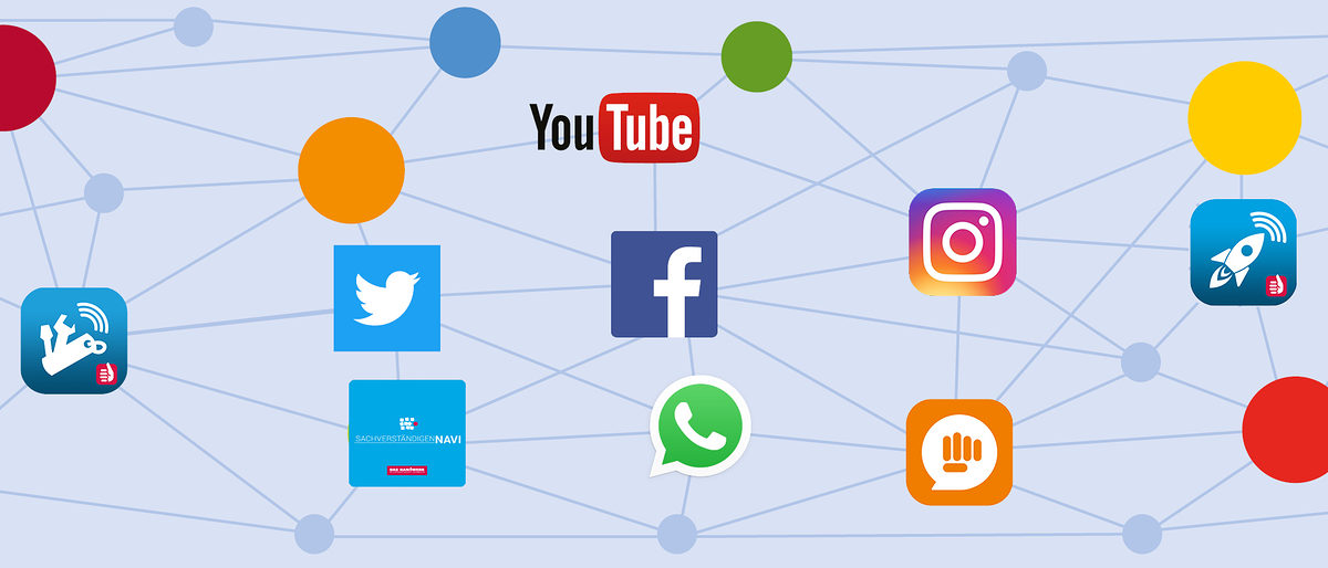 Social Media, Icons, App, Logos, Facebook, Instagram, YouTube, Twitter