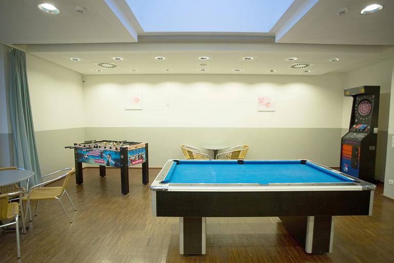 Freizeit, Billard, Tischfußball, E-Dart, Wii-Spielekonsole und Air Hockey, Gästehaus, Technologiezentrum TZH, Lüneburg LG