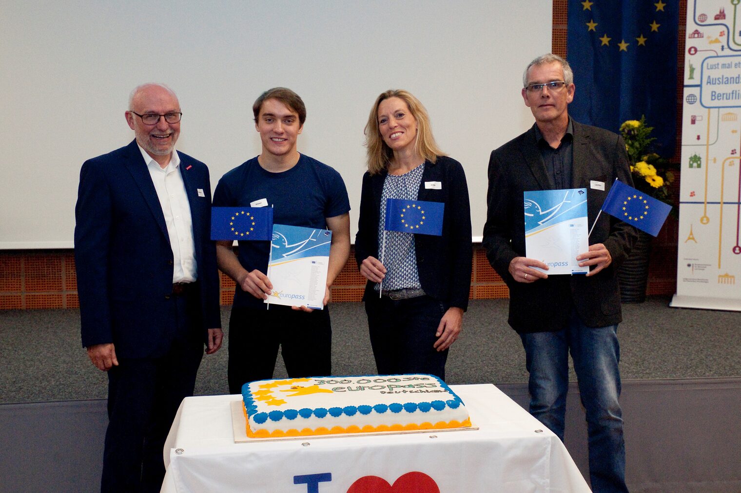 Erhielt den 300.000 Europass: Tobias Nissen.