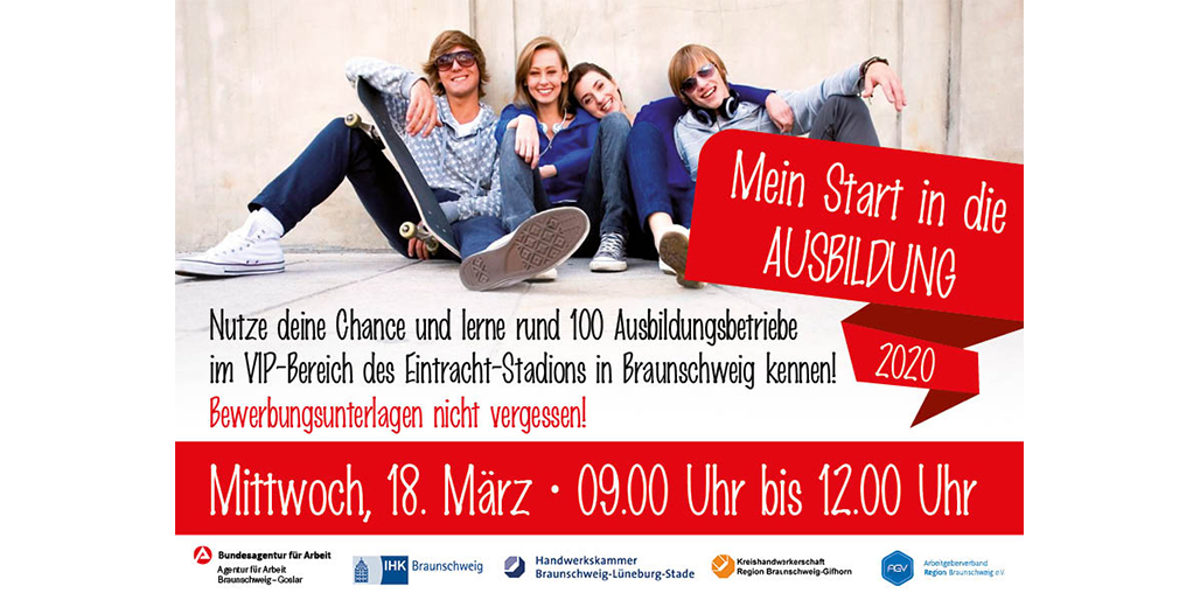 Ausbildungsmesse 2020, Azubi Speed-Dating, Mein Start in die Ausbildung, Eintracht Stadion