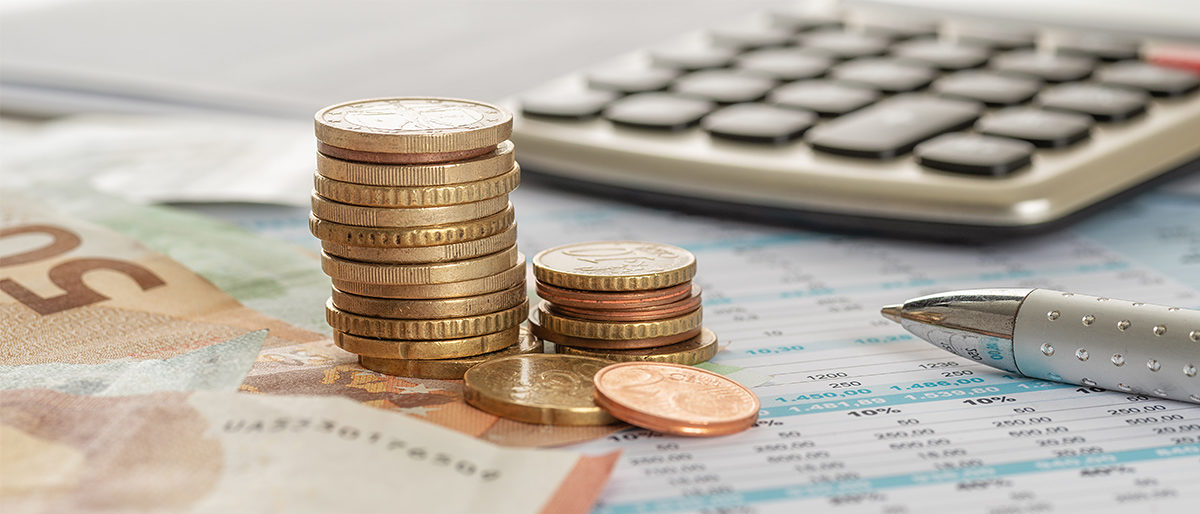 Geld, Münzen, Euro, Steuern, Finanzen, Buchhaltung