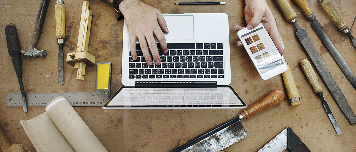 Digital, Werkstatt, Smartphone, Handy, Laptop, Digitalisierung
