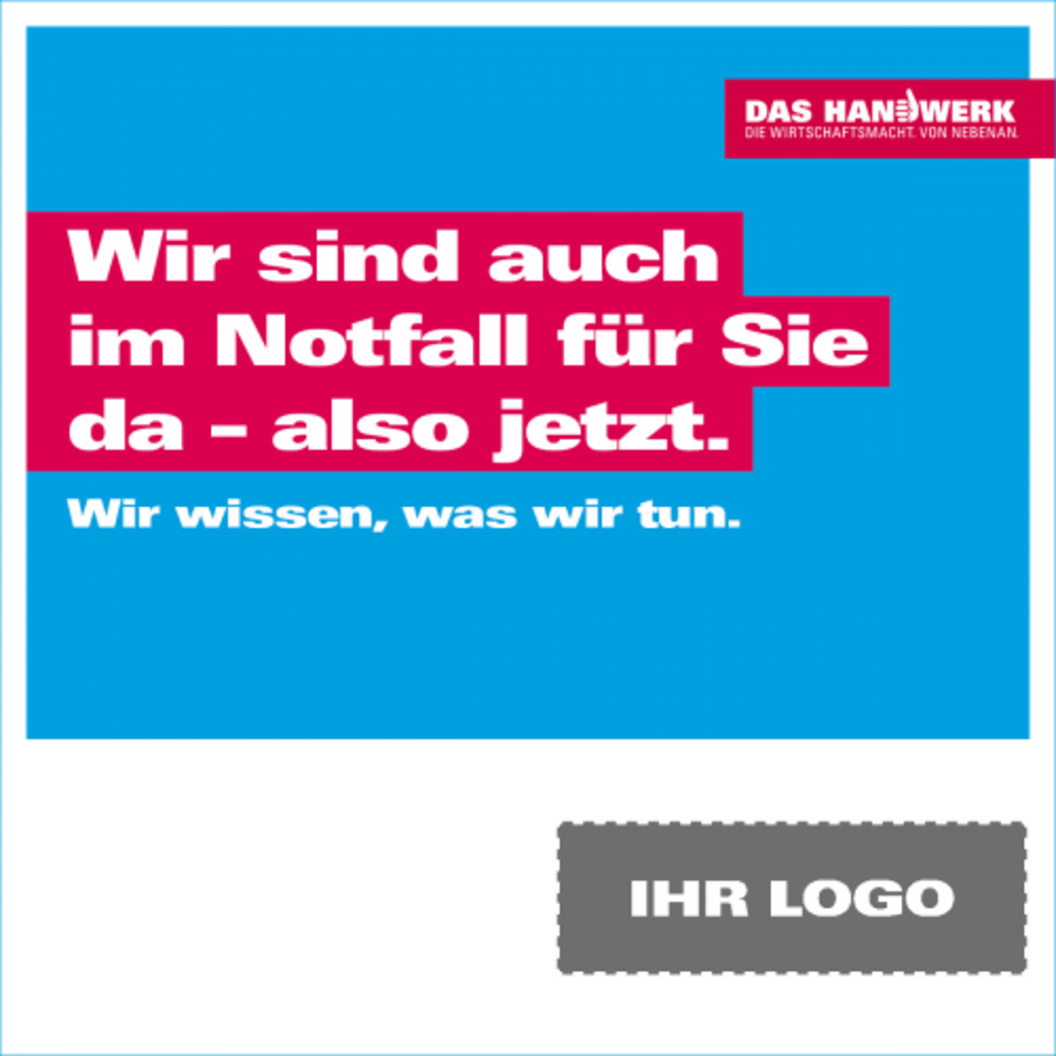Corona, Imagekampagne 2020, Das Handwerk