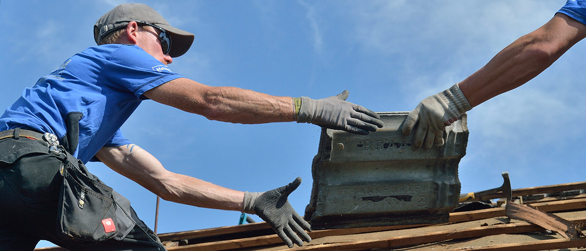 Dachdecker, Dach, Teamwork