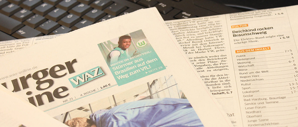 Zeitung, Tageszeitung, Tastatur, PC, Computer, Presse, PM, PMs, Pressemitteilungen, News, Newsroom