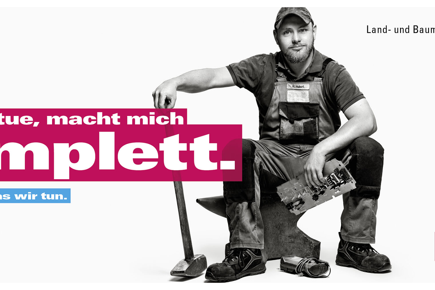 Land- und Baumaschinenmechatroniker Hauke Hubert ist Kampagenbotschafter der Imagekampagne