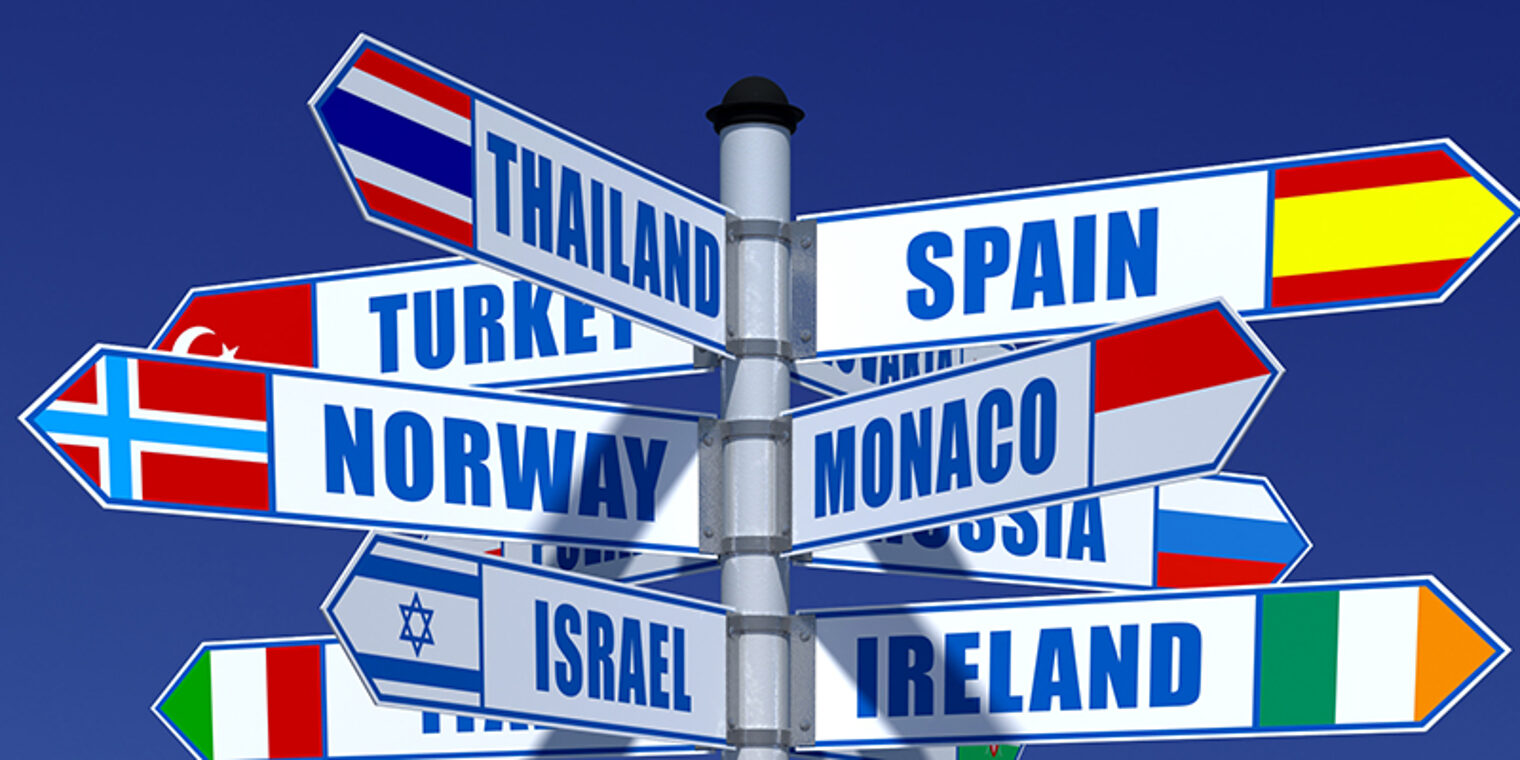 Außenwirtschaft, Ausland, Ländermarkte, International, Flagge