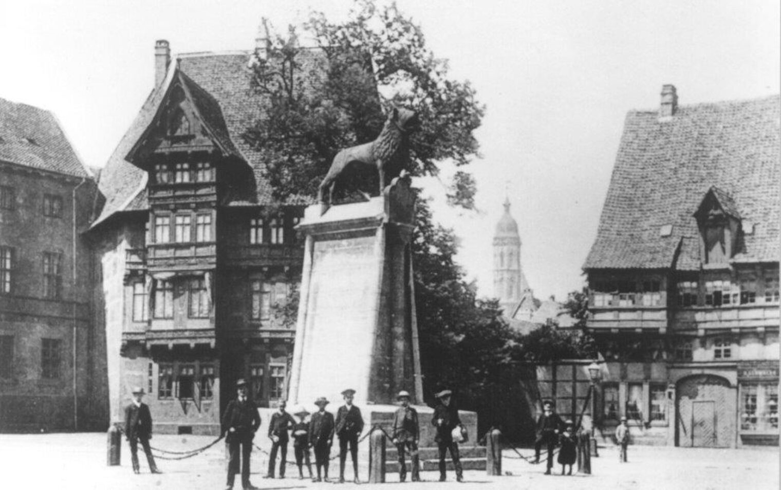 Baulücke Burgplatz Braunschweig um 1900