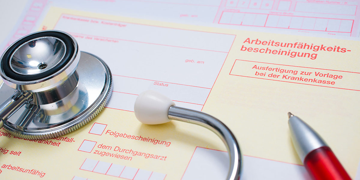 Wird ein Arbeitnehmer krank, braucht er eine Arbeitsunfähigkeitsbescheinigung Wird ein Arbeitnehmer krank, braucht er eine Arbeitsunfähigkeitsbescheinigung