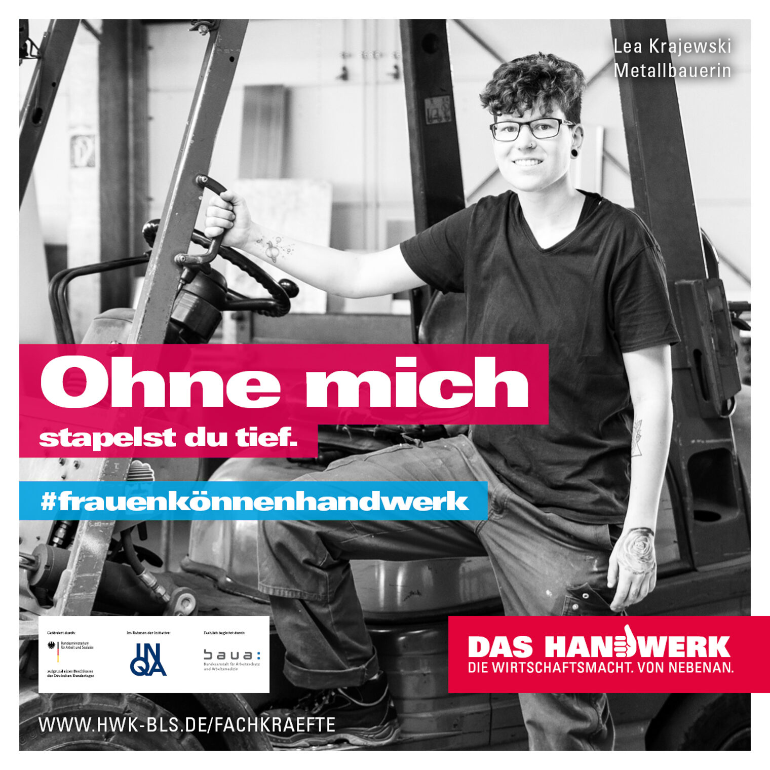 Plakatkampagne #frauenkönnenhandwerk