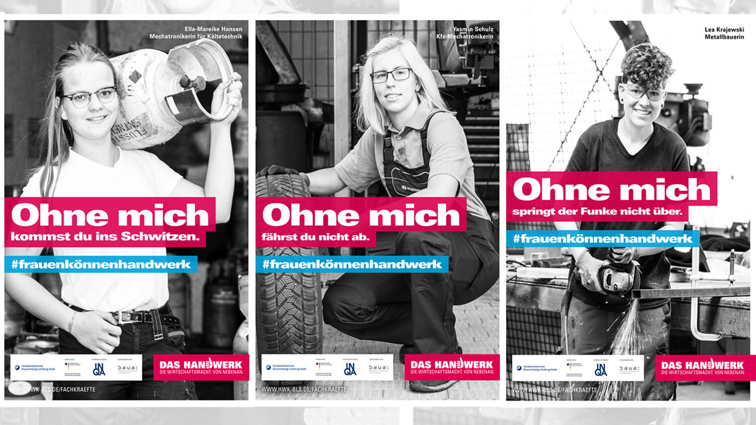 Plakatkampagne Frauen können Handwerk