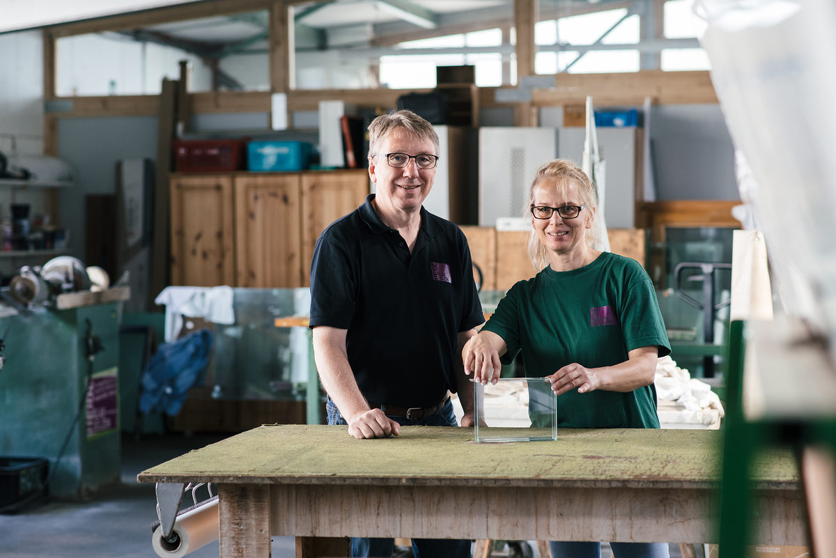 Tanja und Thorsten Neumann leiten erfolgreich das Uelzener Unternehmen Heideglas