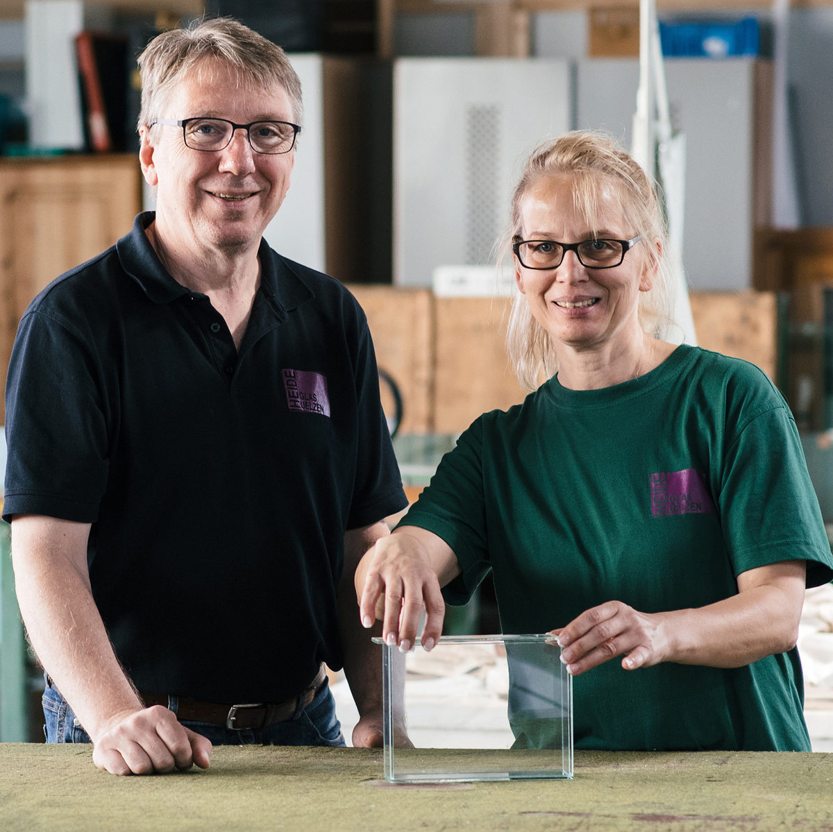 Tanja und Thorsten Neumann legen in ihrem Unternehmen Heideglas Uelzen viel Wert auf das Thema Nachhaltigkeit