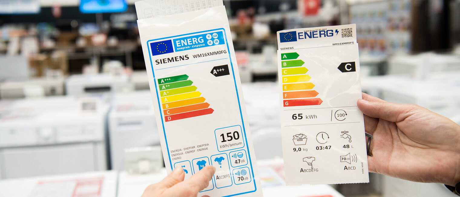 Neue EU-Energielabels ab 1. März 2021