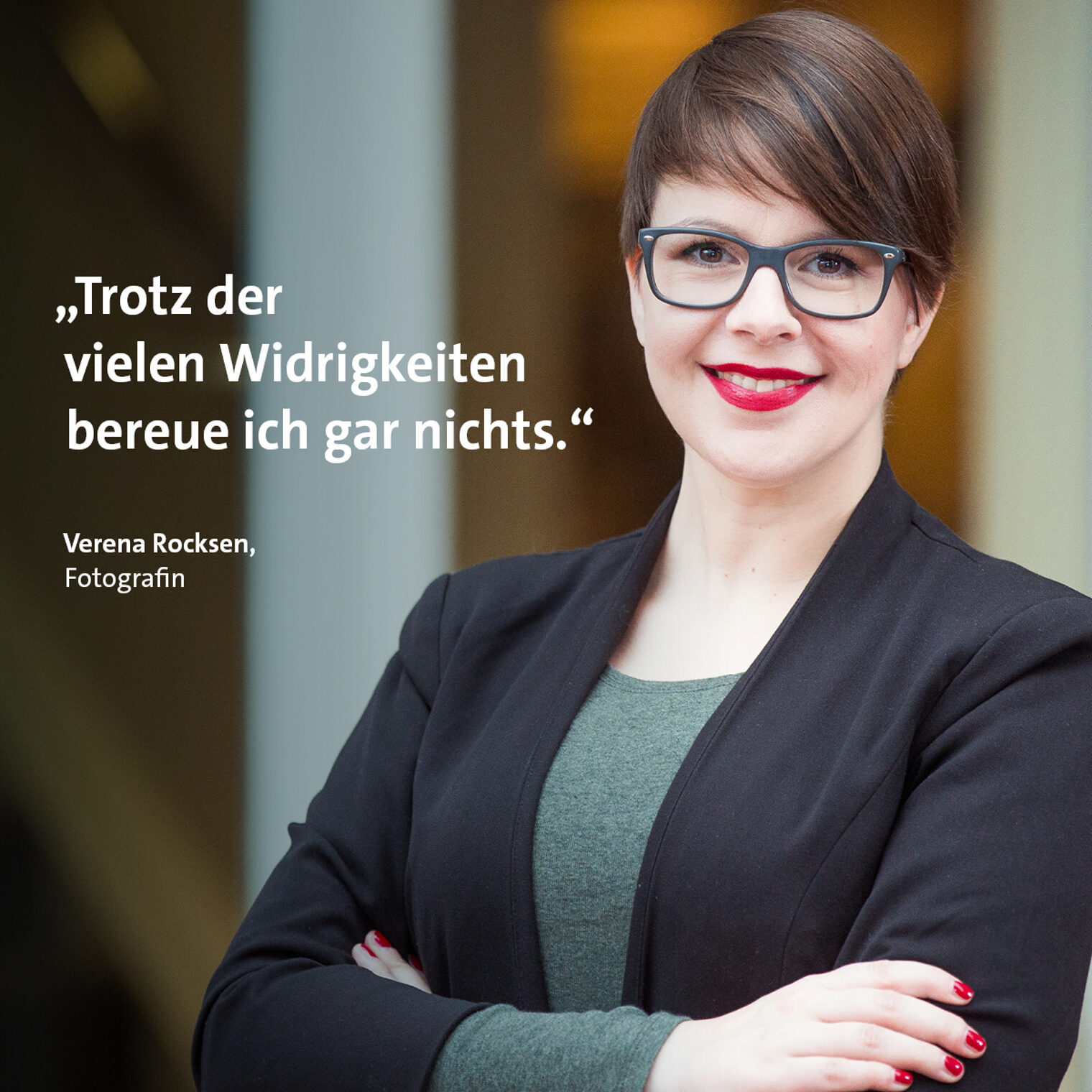 Fotografin Verena Rocksen aus Lüneburg hat eine steinige Betriebsübernahme hinter sich. 