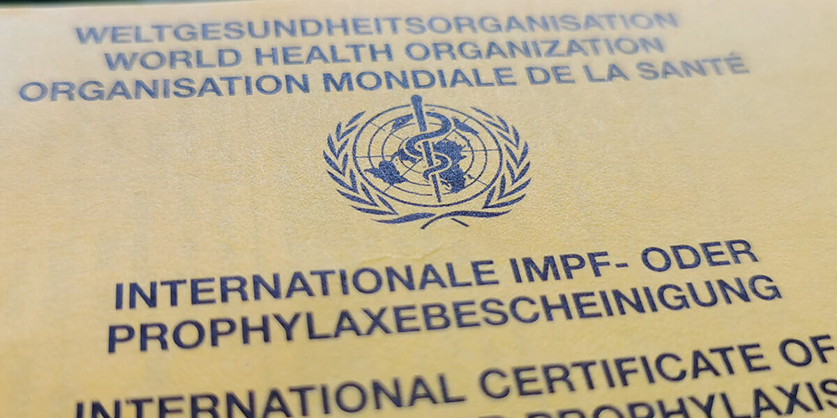 Impfbescheinigung Impfpass, WHO, Impfbescheinigung