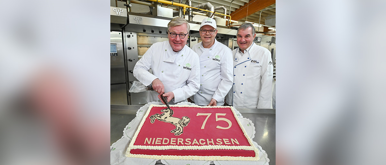 Geburtstagstorte 75 Jahre Niedersachsen Bäckerei Wöbse Geburtstagstorte 75 Jahre Niedersachsen Bäckerei Wöbse