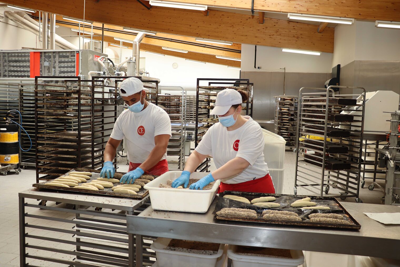 Bäcker in der Bäckerei Soetebier