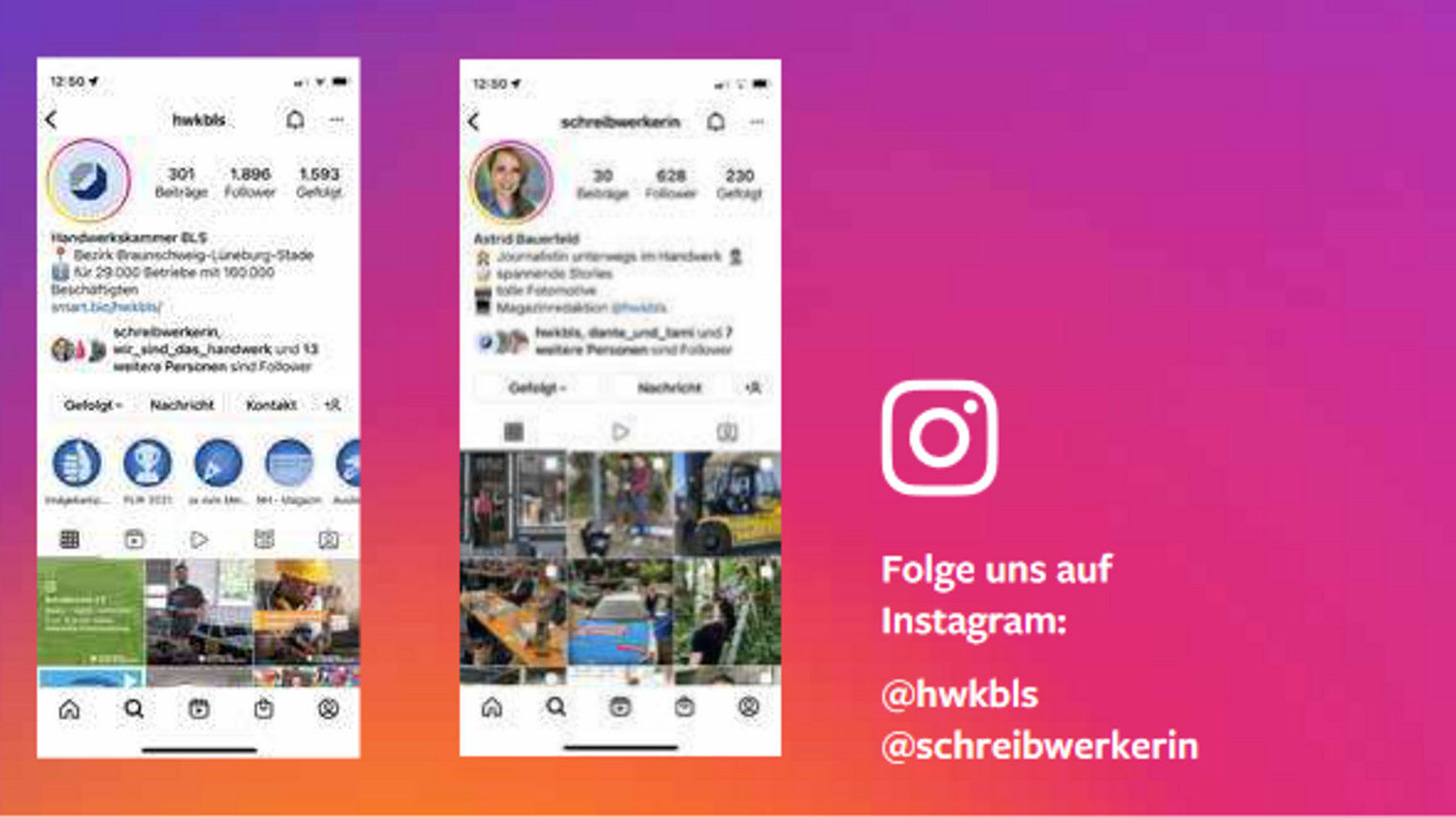 Handwerkskammer auf Instagram