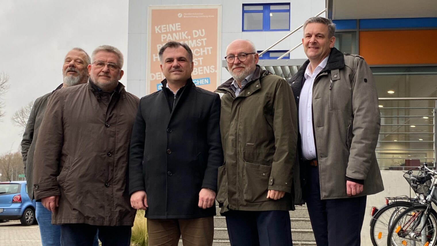 SPD-Bundestagsabgeordneter Christos Pantazis besucht Ukraine-Projekt der Handwerkskammer