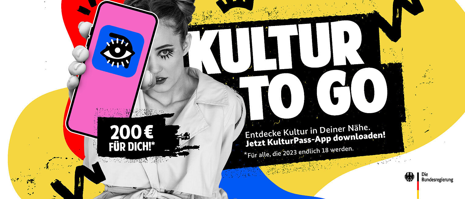 Kulturpass mit 200 Euro Budget für alle, die 2023 volljährig werden. Kulturpass mit 200 Euro Budget für alle, die 2023 volljährig werden.