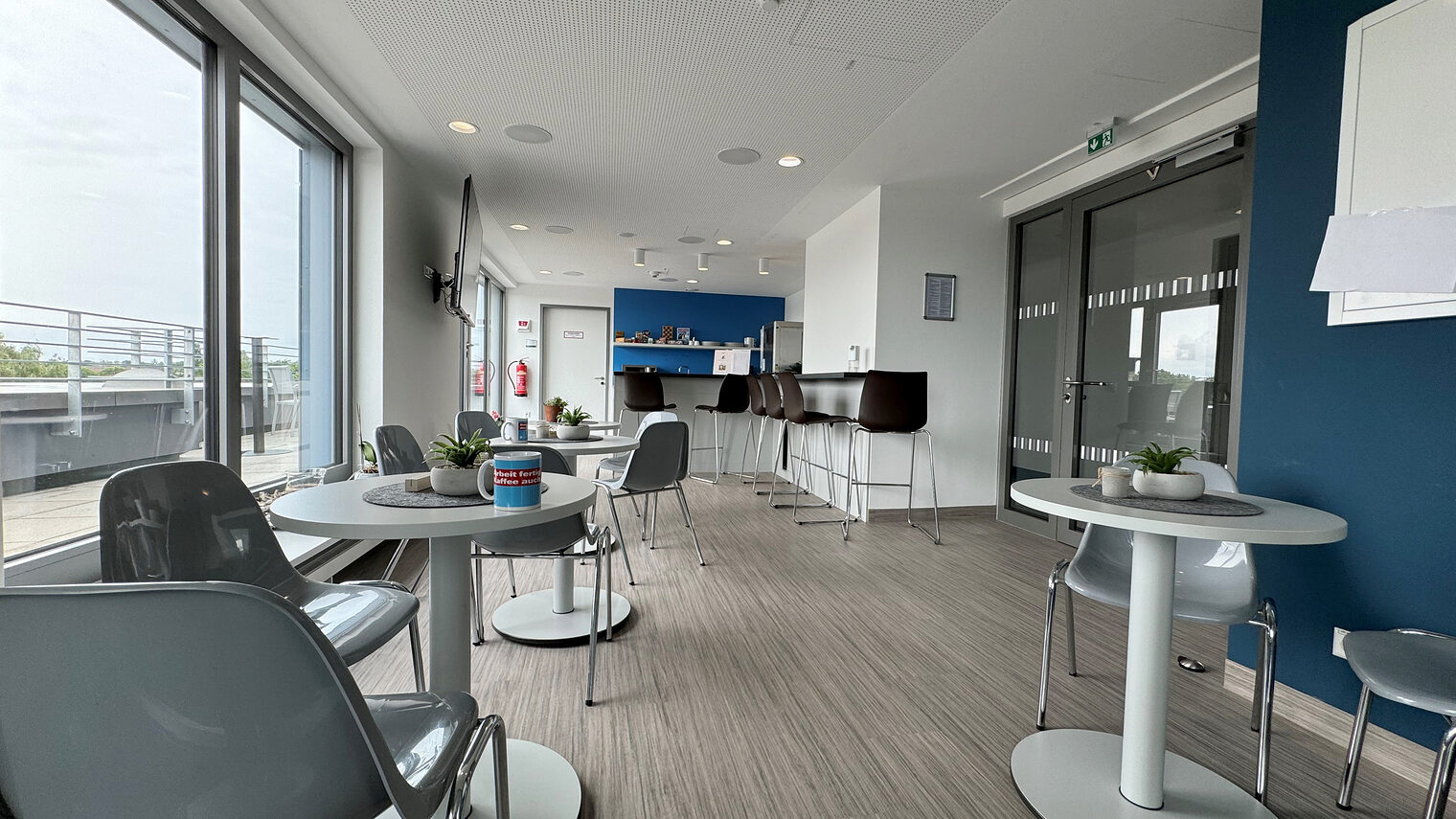 Bistro im Staffelgeschoss des Braunschweiger Gästehauses