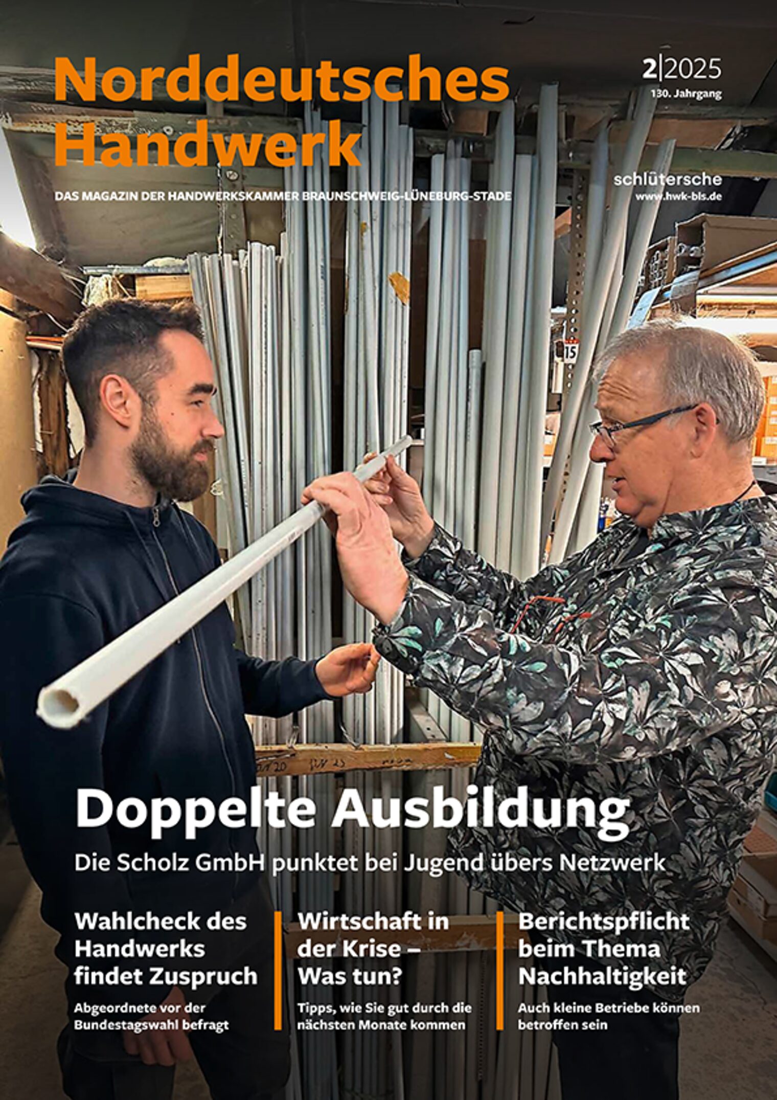 Cover "Norddeutsches Handwerk" - Ausgabe 01/2025