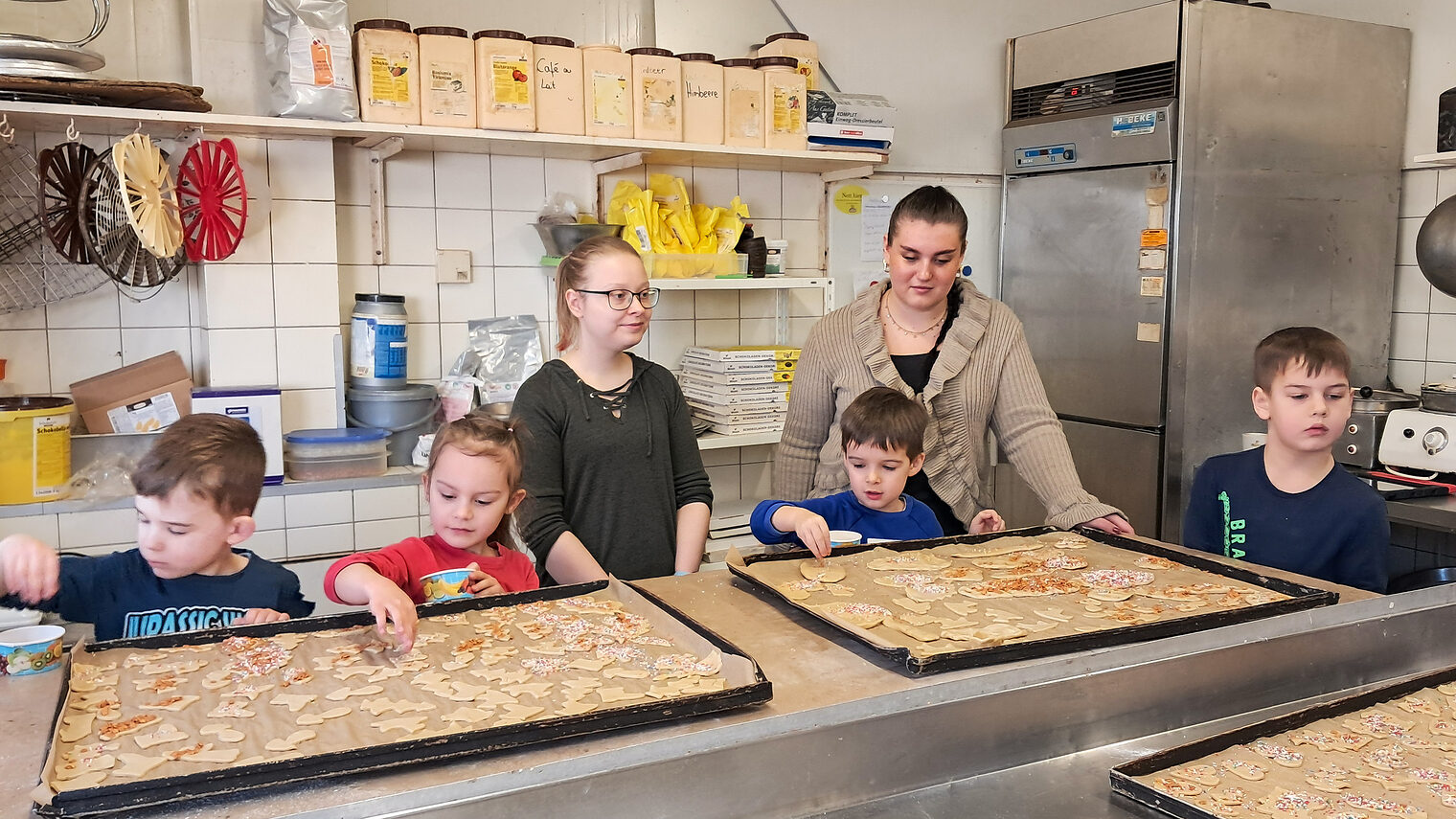 Kita-Kinder bei Bäckerei Kretzschmar