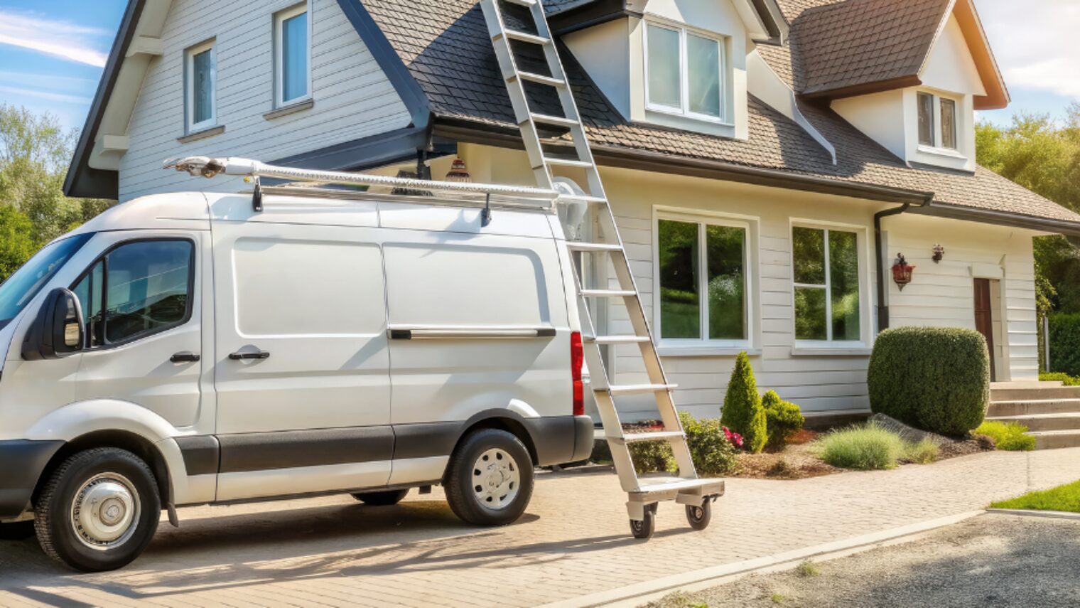 Sprinter vor Haus