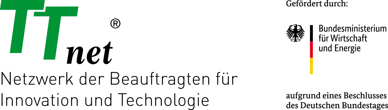 Logoleiste: Netzwerk der Beauftragten für Innovation und Technologie & Bundesministerium für Wirtschaft und Energie