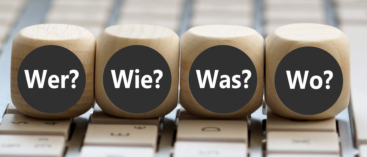 Fragen Wer? Wie? Was? Wo?
