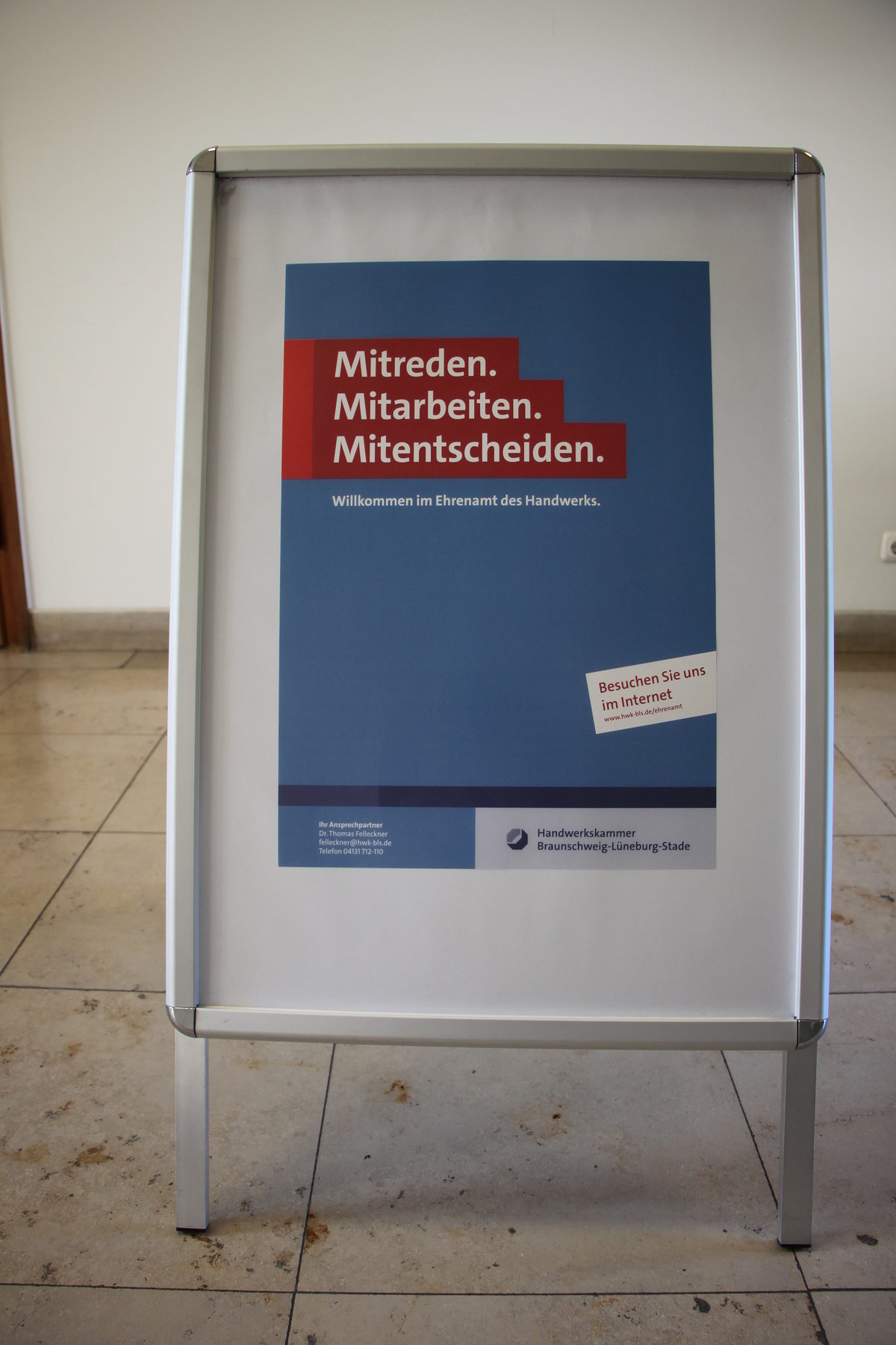 Plakat zur Nachwuchsgewinnung im Ehrenamt
