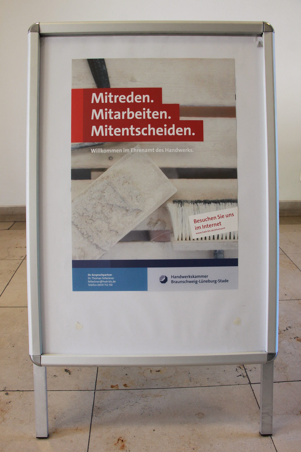 Plakat zur Nachwuchsgewinnung im Ehrenamt